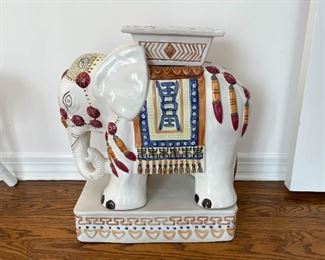 Ceramic Elephant Plant Stand