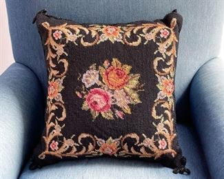 Needlepoint Throw Pillow