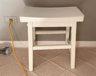 Small White Asian Style Stool