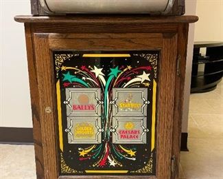 (view of casino cabinet / stand)