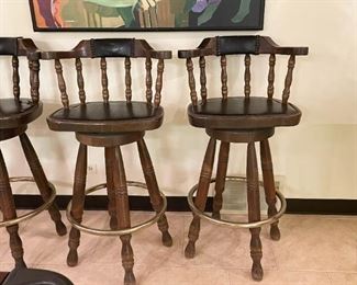 Set of 4 Vintage Bar Stools