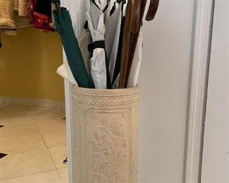 Umbrella Holder & Umbrellas