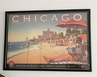 Framed Chicago Poster