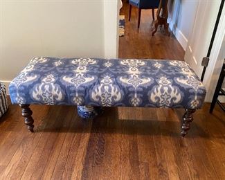 Nice blue white bench