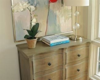 ETHAN ALLEN CHEST & LAMP
