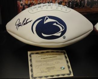 AUTOGRAPHED BALL BY JOE POTERINO WITH CERTIFICATE