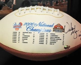 RARE AUTOGRAPHED BALL BY URBAN MEYER COACH FLORIDA 2006 NATIONA CHAMPS