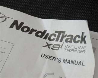 NORDICTRACK X9i INCLINE TRAINER USER MANUAL