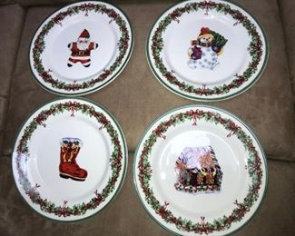 Set of four (4) Christopher Radko plates