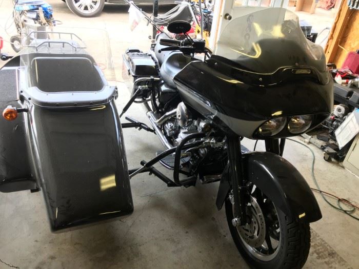 2004 Harley-Davidson Motorcycle with side car.  NOTE: The Harley-Davidson Motorcycle and Side Car will not be offered at half price, nor will it be available through&nbsp;our regular "offer procedure."&nbsp;