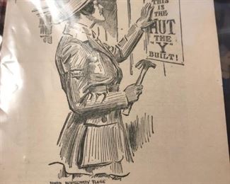 WWI pamphlet... 16 pages -- 15 illustrations. Front illustration by James Montgomery Flagg.