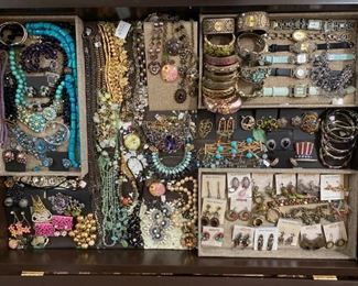 Newer costume jewelry from Heidi Daus, Sweet Romance, Ollipop, Betsey Johnson and more, all 50% off!