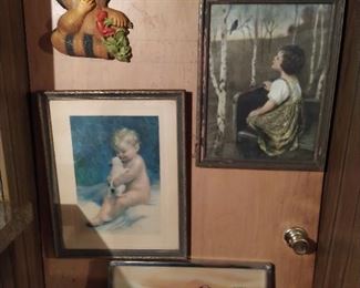 Cute little boy with puppy by Bessie Peace 1920s
Spring Song by Simon Glucklich 1930