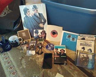 A variety of Blues Brother items