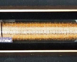 Ballistic Roll Of Presidential Dollars, In Gold Brick Style Box, 425 Net Grams (Total Weight), Uncirculated, Legal Tender

