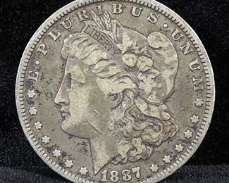 1887 O Morgan Silver Dollar
