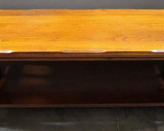 Coffee Table With Carved Wood Sides, 16.5" High x 48" Wide x 22" Deep, Matches Lot 59
