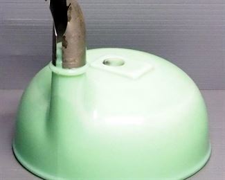 Green Glass Juicer Attachment, With Metal Nozzle
