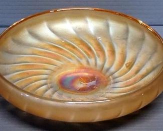 Marigold Carnival Glass Bowls, Qty 3
