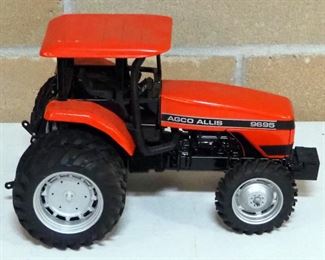Diecast Tractors, Qty 3, Includes Ertl Massey Harris 55, Agco Allis 9695 And White 6215
