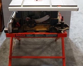 Bosch 4000 10" Table Saw On Stand, Powers On
