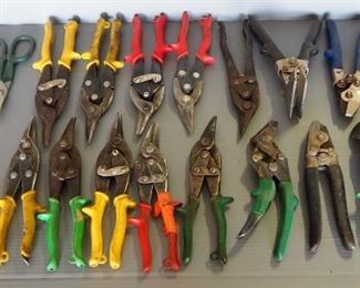 Tin Snips Assortment, Approx Qty 17, Various Sizes
