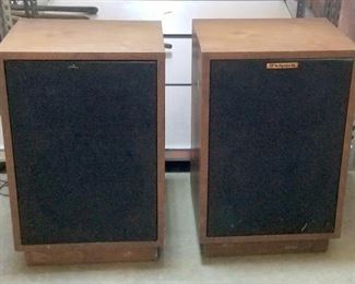 Vintage Klipsch Heresy Speaker System, Matched Pair, Sequential Serial Numbers 8422209 And 8422210
