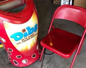 Vintage Dibs BiteSize Ice Cream Snack Machine  Chair