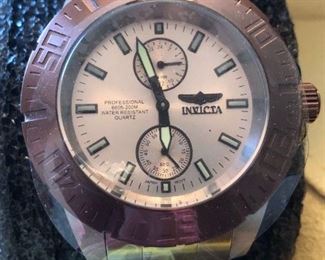 INVICTA New Mens Water Resistant Copper Face Watch
