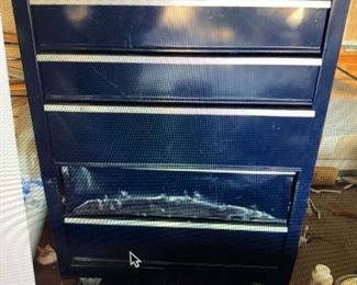 Craftsman Quiet Glide RollingLocking Tool Chest w Huge Assort of RachetsSocketsWrenches etc.