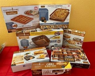 Brand New Boxed Chef Copper Sets