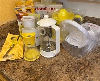 Yellow Assorted Kitchen Appliances