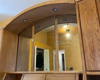 Wood StorageCabinet Headboard