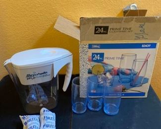 Water Filter and Glasses
