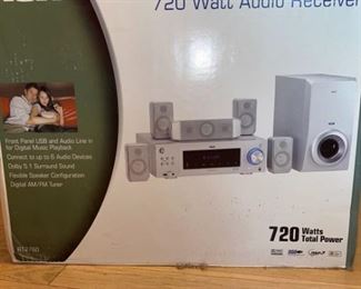 RCA Home Theatre System w 720 Watt Audio Receiver  In Box