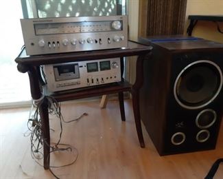MCS Sound System Receiver, 8 Track, Radio, Tuner and Speakers