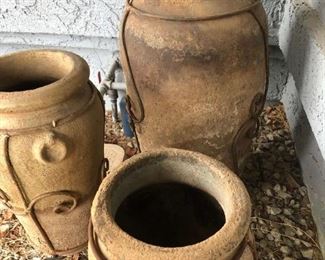 Garden Pots wStands 