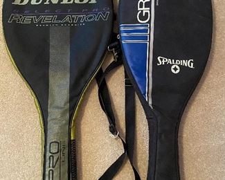 Spalding and Dunlop Tennis Rackets