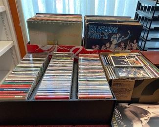 Assorted CDs and Record Albums
