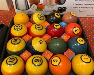 Vintage Billiard Ball Set
