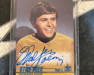 Autographed Star Trek Card (Walter Koenig/Chekov)