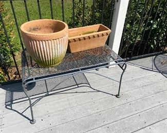 Metal Outdoor Table/Planters