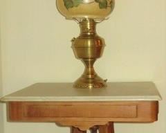 Victorian Eastlake Marble Top Accent Table 