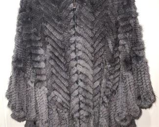 Knitted Mink Poncho ($250)
