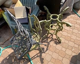 Iron patio furniture 