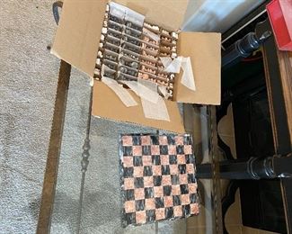 Marble chess/checkers set