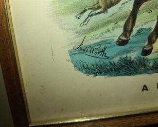 A New Jersey Fox Hunt "A Smoking Run" Artwork