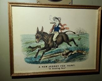 A New Jersey Fox Hunt "A Smoking Run" Artwork