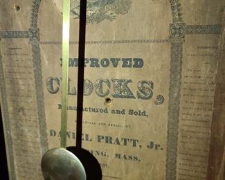 Imported Clocks Manufactured And Sold By Daniel Platt Jr.