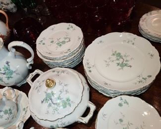 Mitterteich "Green Ming" Bavaria China Set